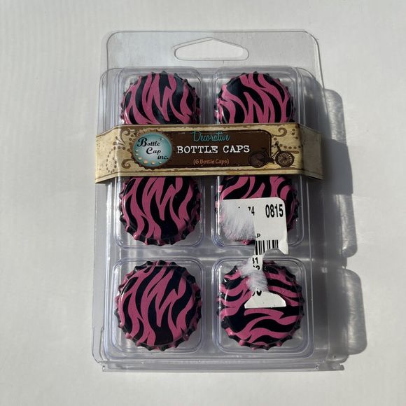 Decorative Bottle Caps for Crafting Jewelry - 24 Caps Total - Picture 5 of 8